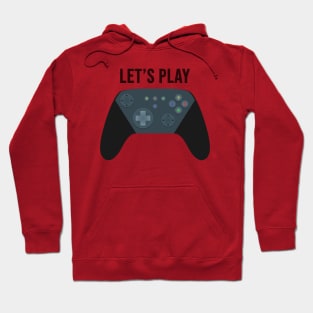 Let's Play - Gamers Controller Design Hoodie